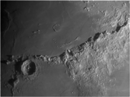 Montes Apenines on the Moon